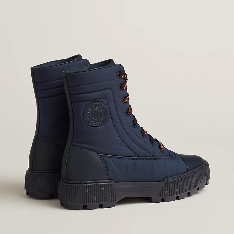 Giày Hermes Fresh Ankle Boot Nữ Xanh Navy